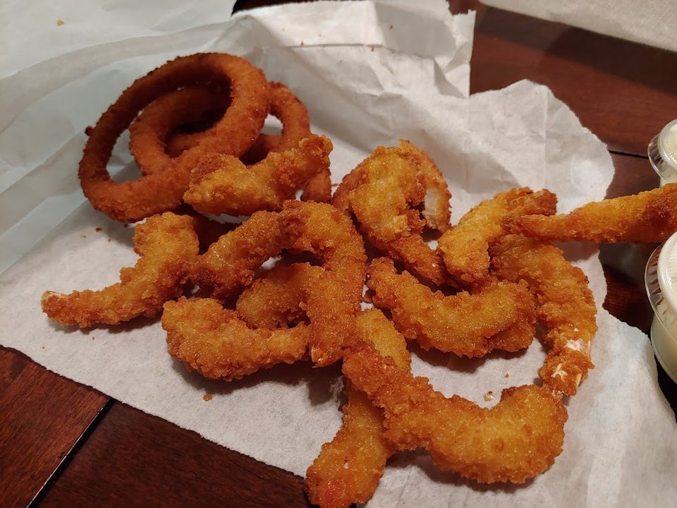 Friend Shrimp and Onion Rings